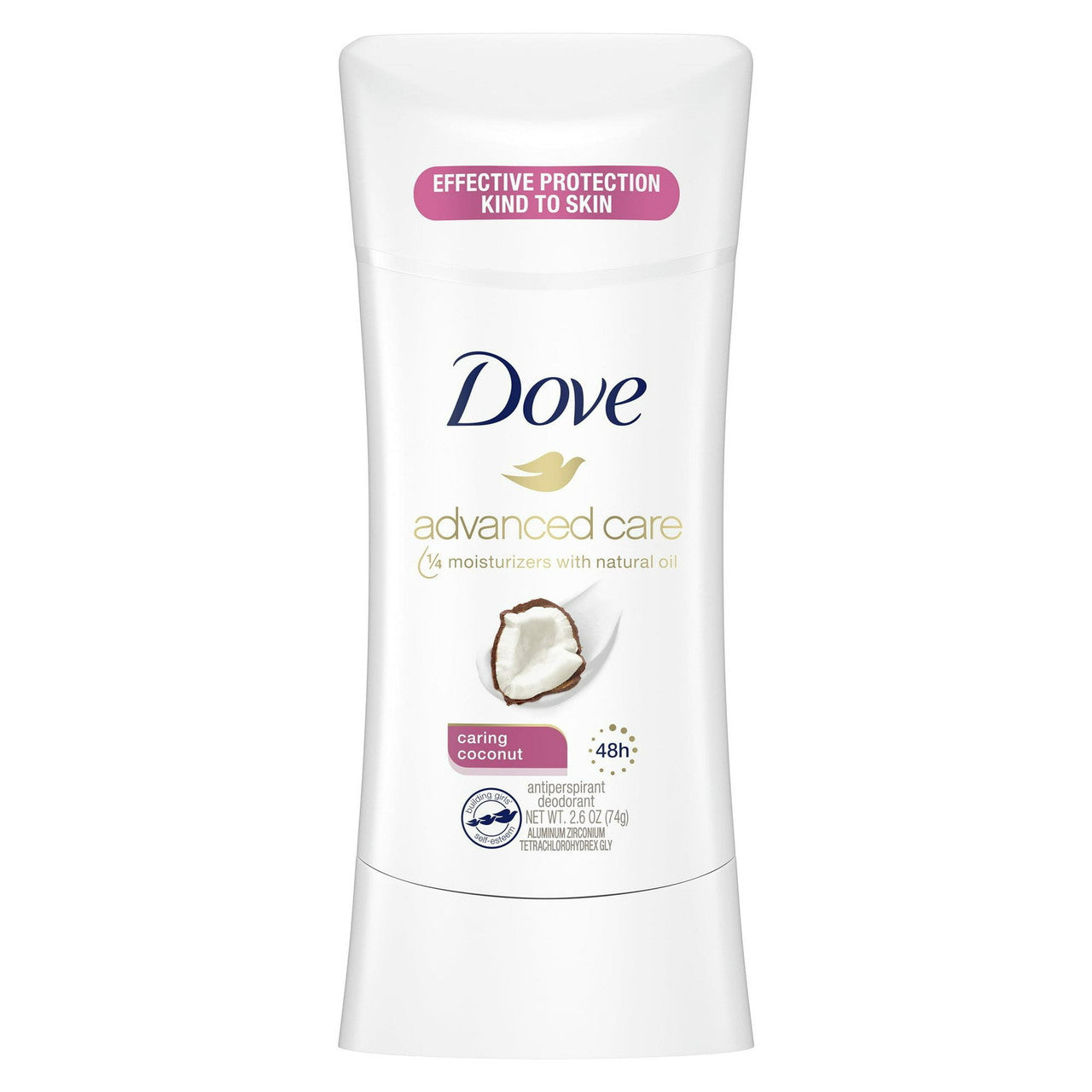 Dove Advanced Care Antiperspirant Deodorant Caring Coconut, Nutrium Moisture, 2.6 Oz